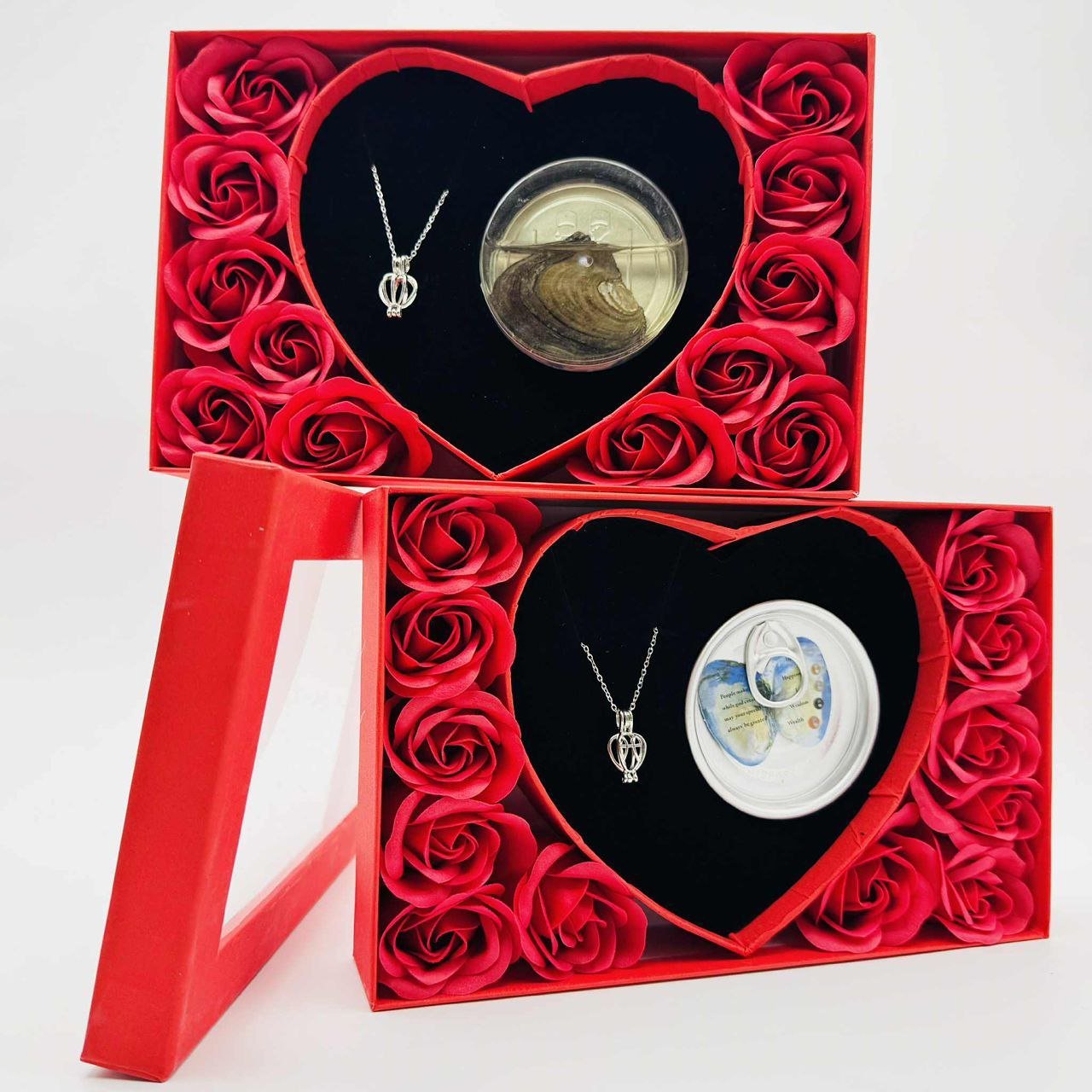 red rose & oyster gold pearl necklace red rose & oyster gold pearl necklace